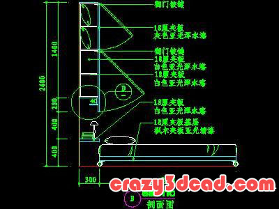 Bedroom design CAD drawings and details 33